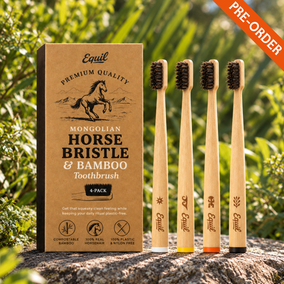 Horse Bristle & Bamboo Toothbrush
