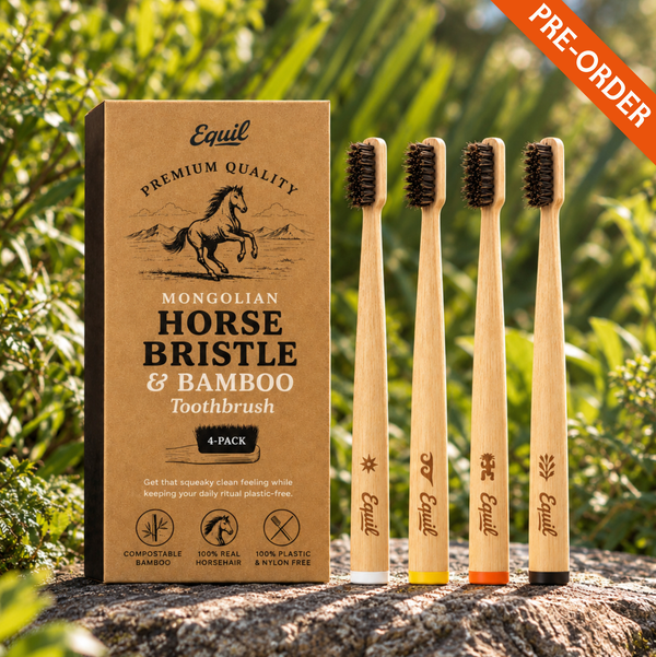 Horse Bristle & Bamboo Toothbrush