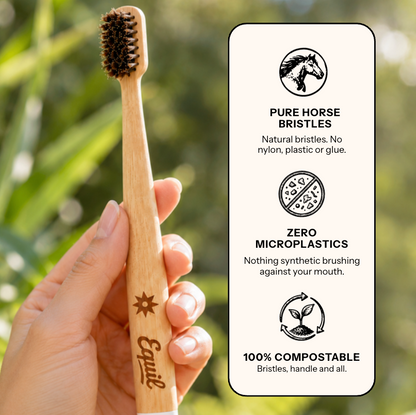 Horse Bristle & Bamboo Toothbrush