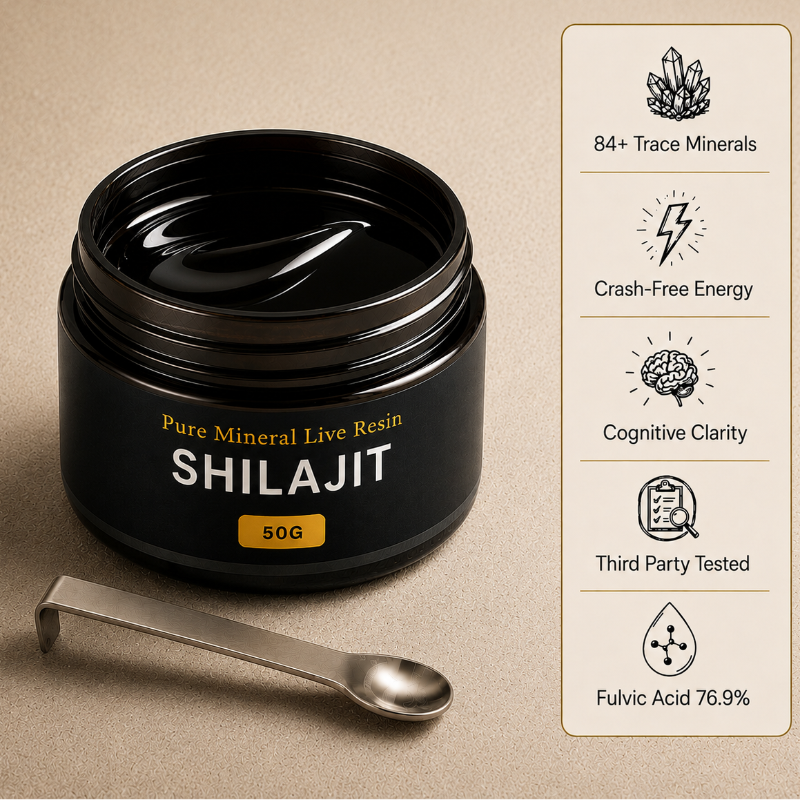 Pure Mineral Shilajit RESIN